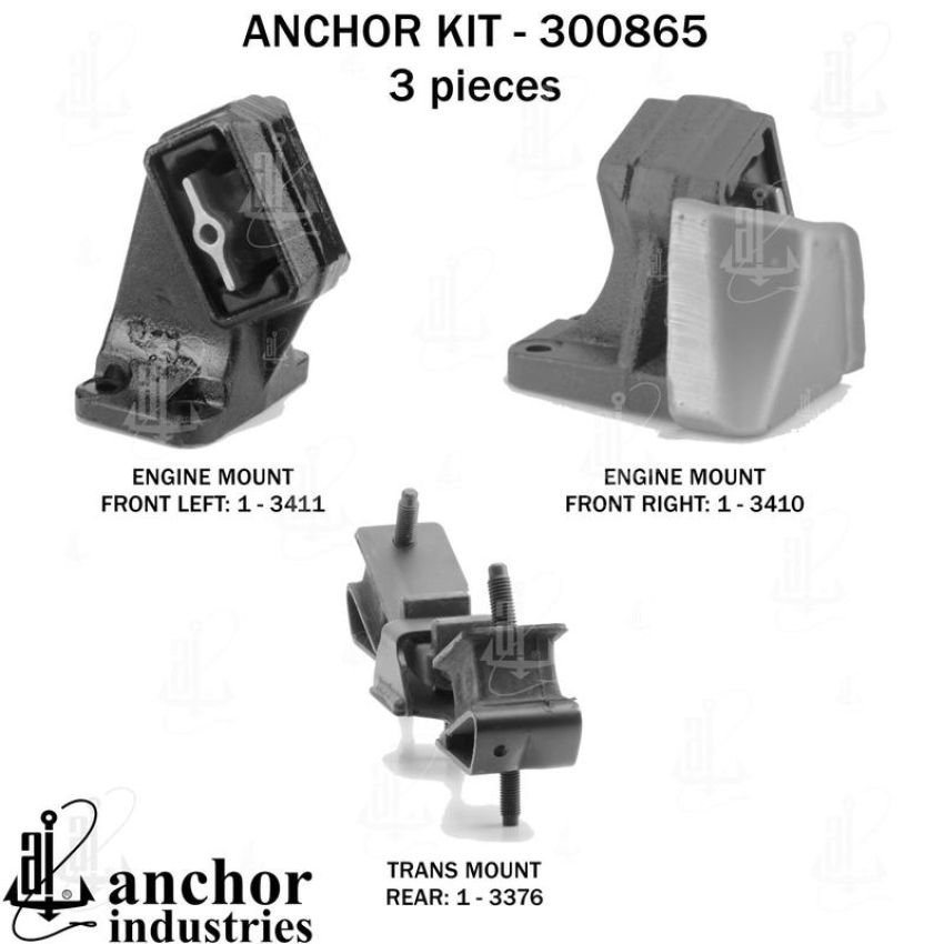 ANCHOR MOUNTS 300865 ENGINE MNT KIT
