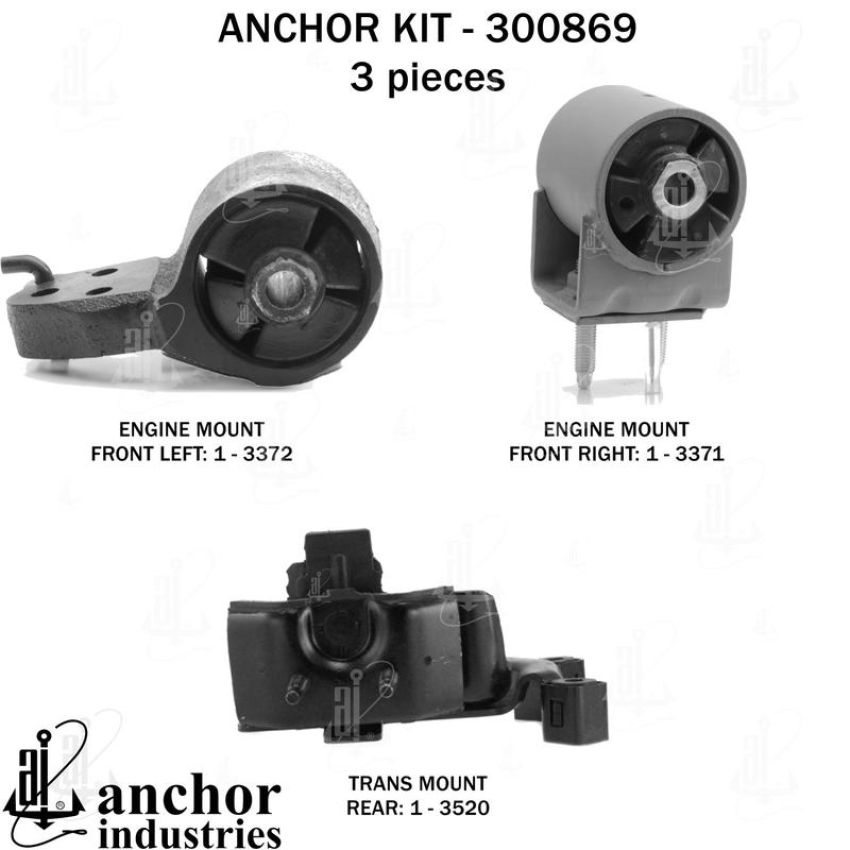 ANCHOR MOUNTS 300869 ENGINE MNT KIT