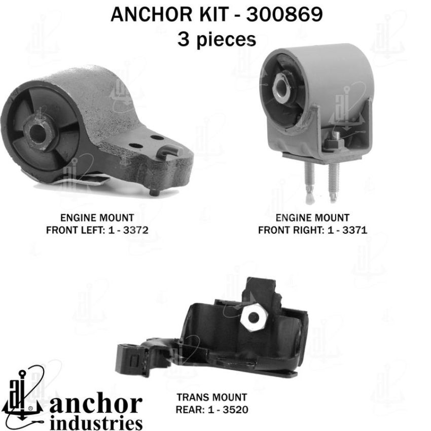 ANCHOR MOUNTS 300869 ENGINE MNT KIT