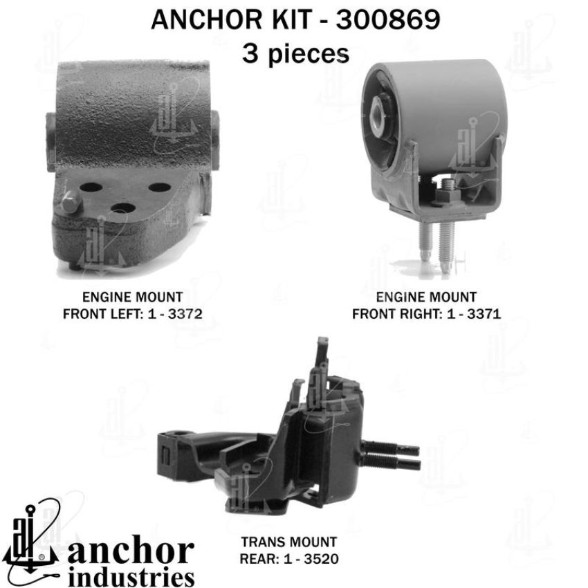 ANCHOR MOUNTS 300869 ENGINE MNT KIT