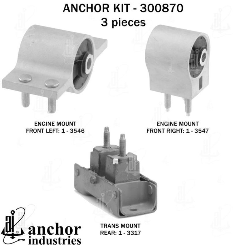 ANCHOR MOUNTS 300870 ENGINE MNT KIT
