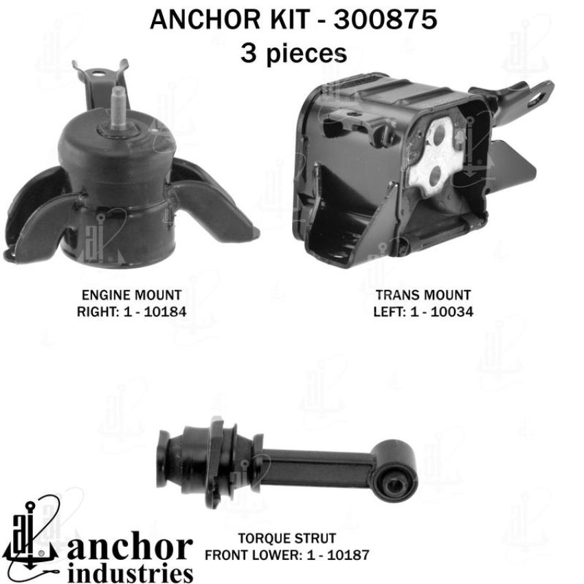 ANCHOR MOUNTS 300875 ENGINE MNT KIT