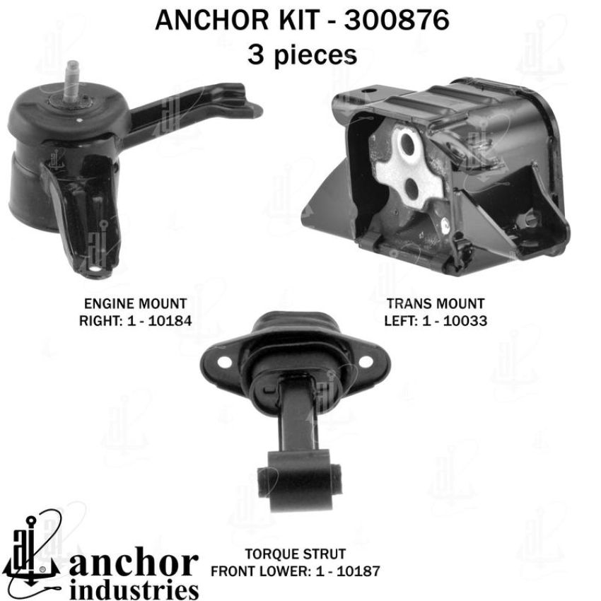 ANCHOR MOUNTS 300876 ENGINE MNT KIT