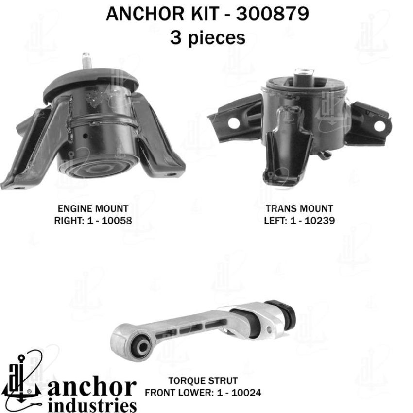 ANCHOR MOUNTS 300879 ENGINE MNT KIT