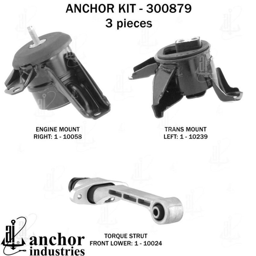 ANCHOR MOUNTS 300879 ENGINE MNT KIT