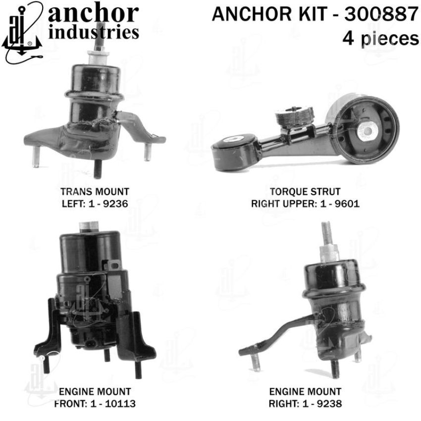 ANCHOR MOUNTS 300887 ENGINE MNT KIT