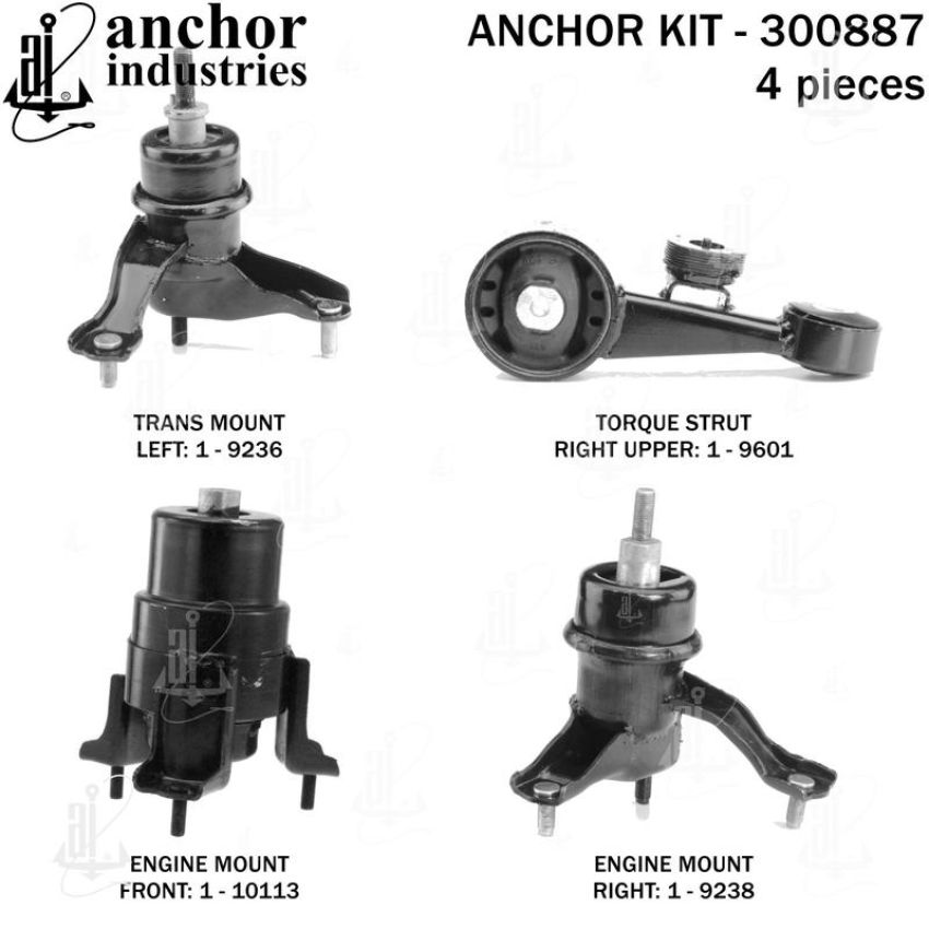 ANCHOR MOUNTS 300887 ENGINE MNT KIT