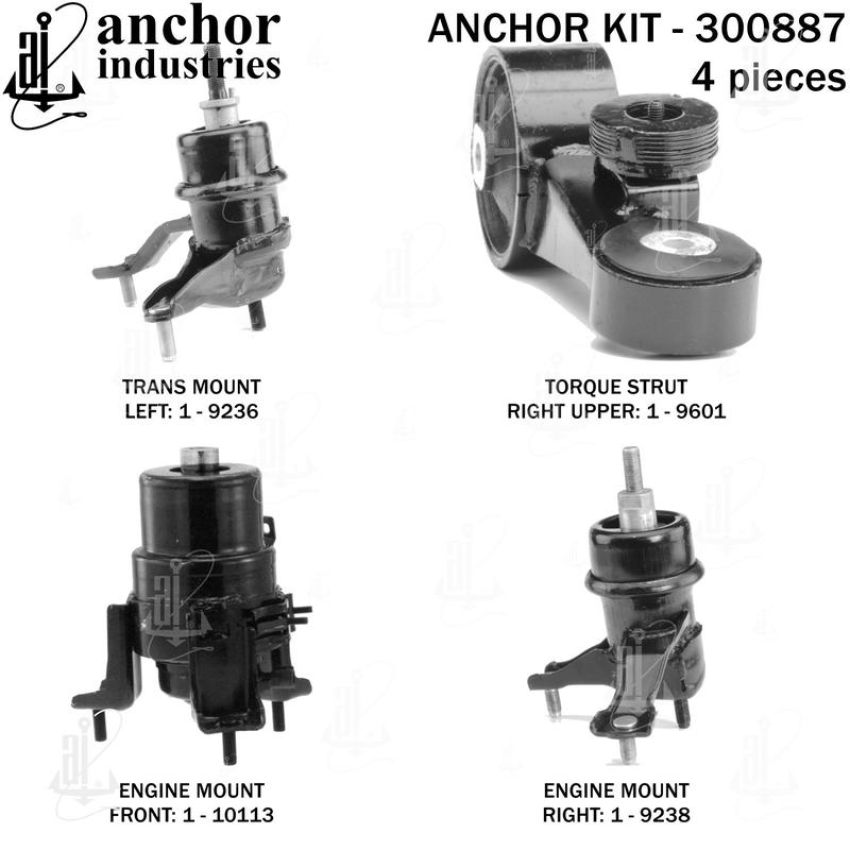 ANCHOR MOUNTS 300887 ENGINE MNT KIT