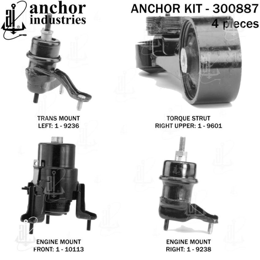 ANCHOR MOUNTS 300887 ENGINE MNT KIT
