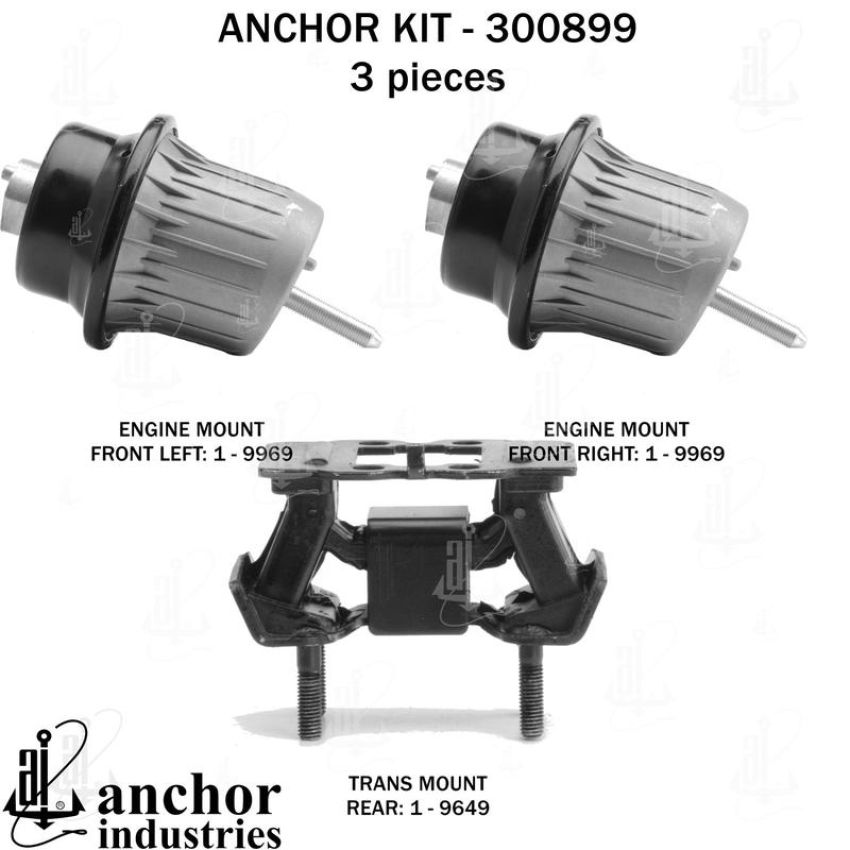 ANCHOR MOUNTS 300899 ENGINE MNT KIT