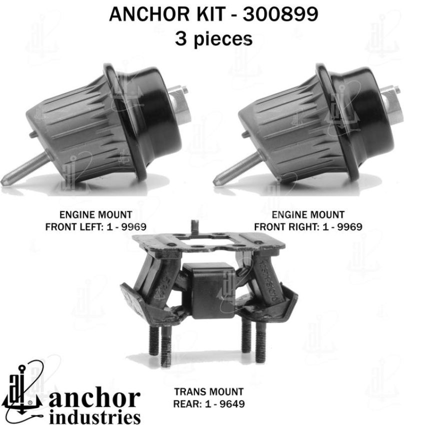 ANCHOR MOUNTS 300899 ENGINE MNT KIT