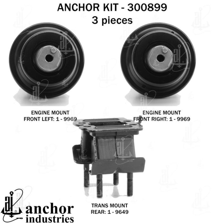 ANCHOR MOUNTS 300899 ENGINE MNT KIT