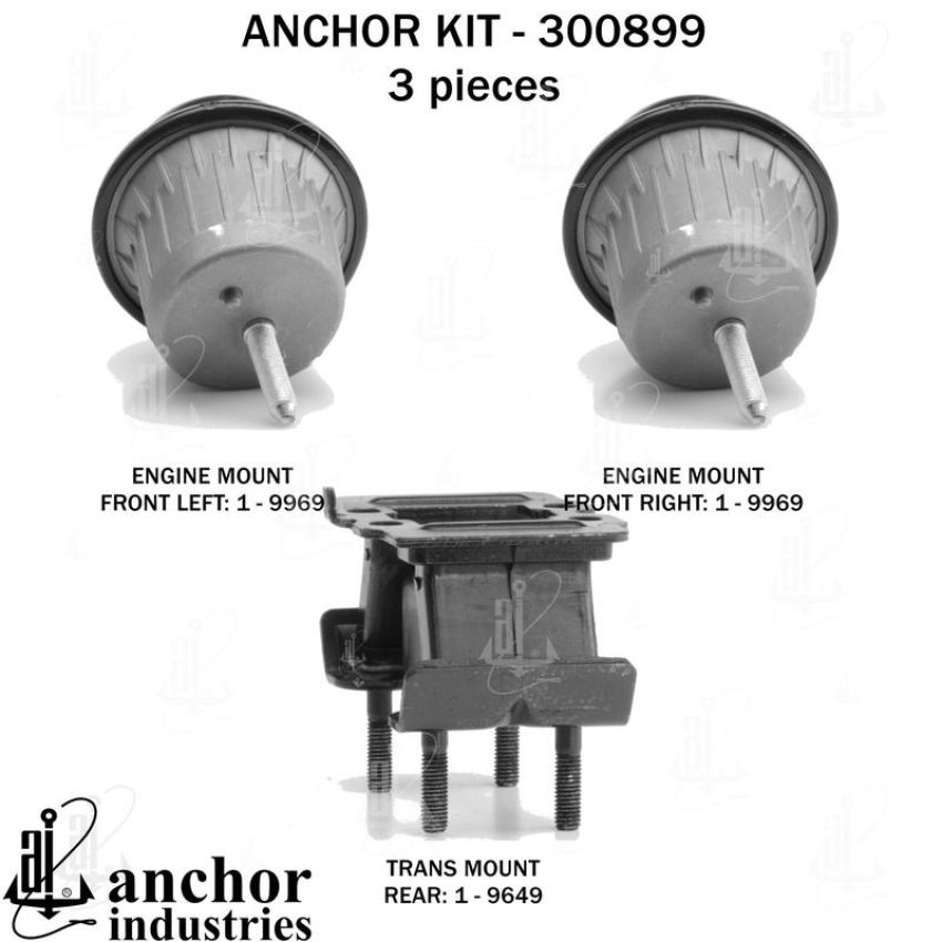 ANCHOR MOUNTS 300899 ENGINE MNT KIT