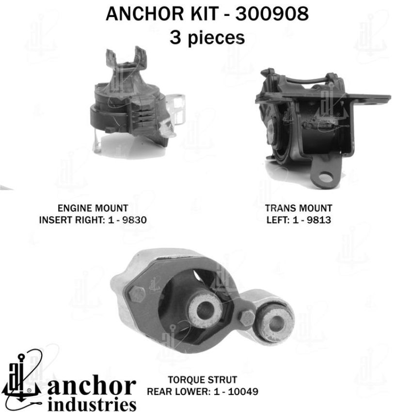 ANCHOR MOUNTS 300908 ENGINE MNT KIT