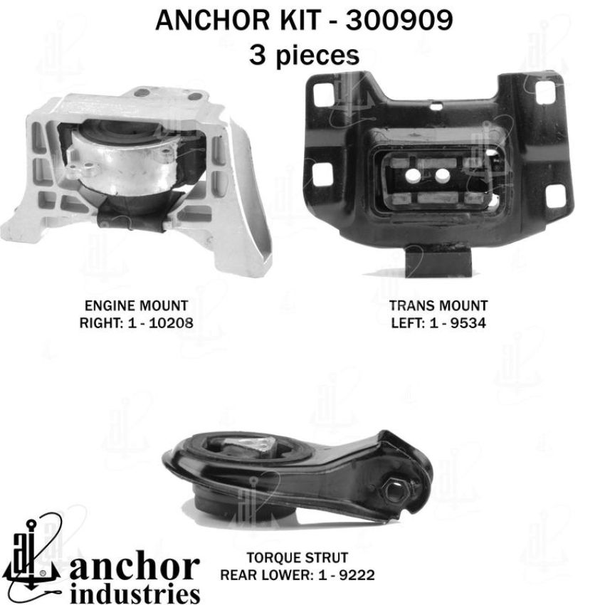 ANCHOR MOUNTS 300909 ENGINE MNT KIT