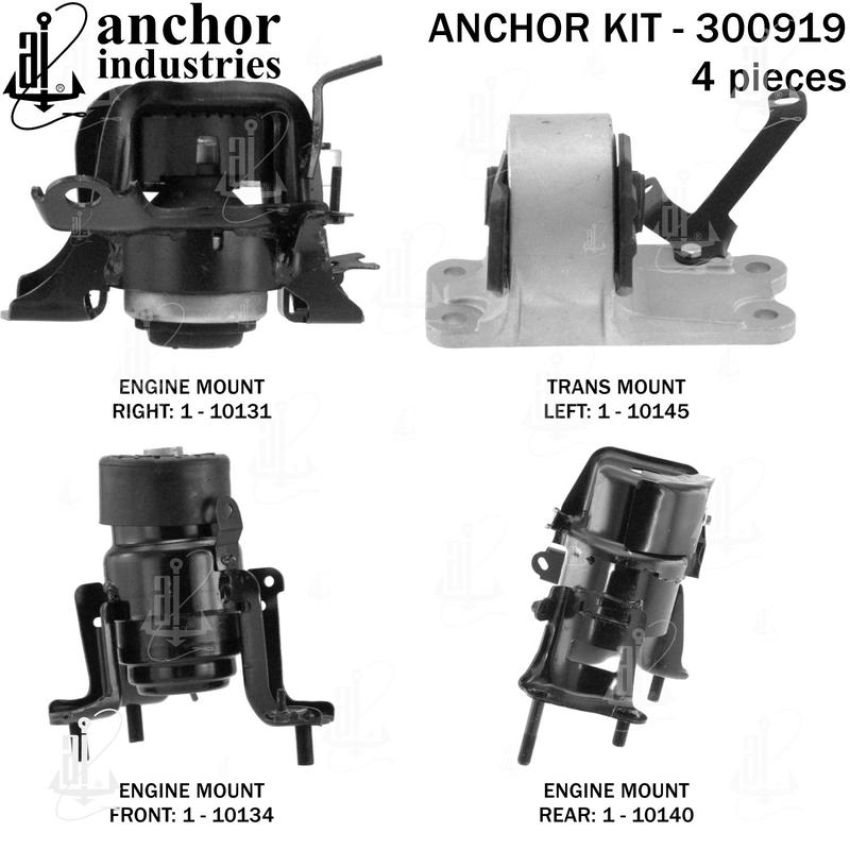 ANCHOR MOUNTS 300919 ENGINE MNT KIT