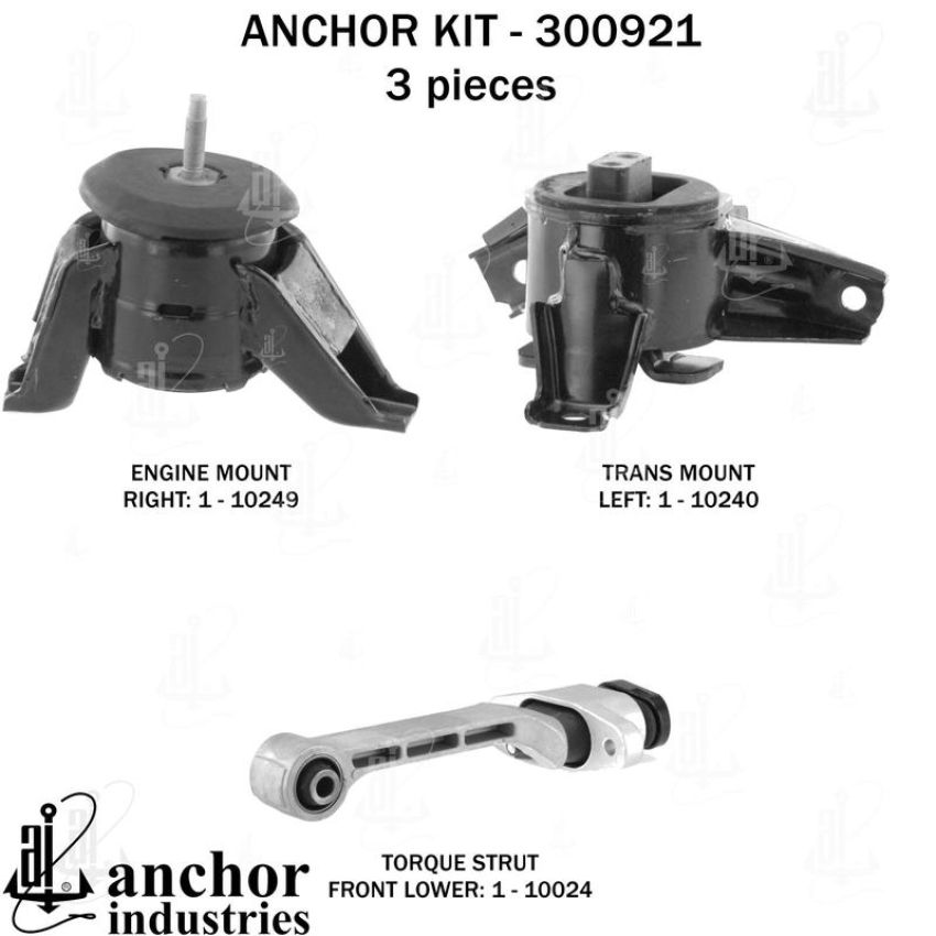 ANCHOR MOUNTS 300921 ENGINE MNT KIT