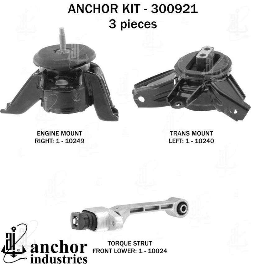 ANCHOR MOUNTS 300921 ENGINE MNT KIT