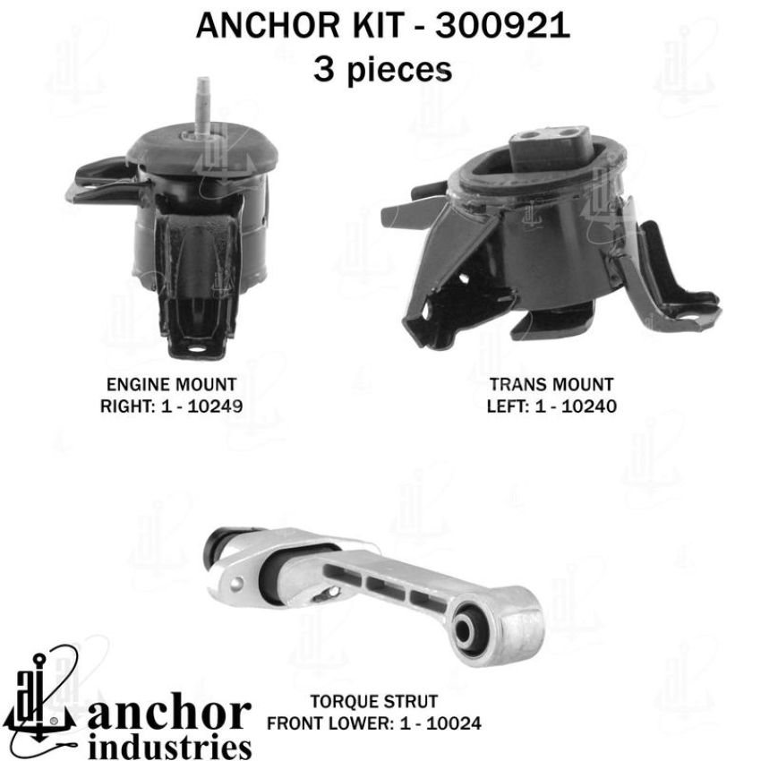 ANCHOR MOUNTS 300921 ENGINE MNT KIT