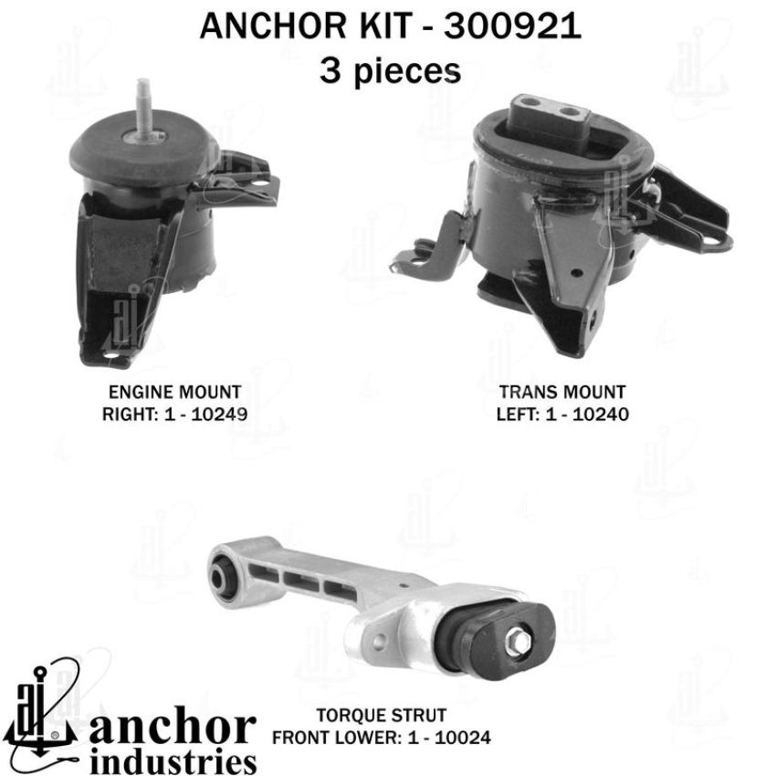 ANCHOR MOUNTS 300921 ENGINE MNT KIT