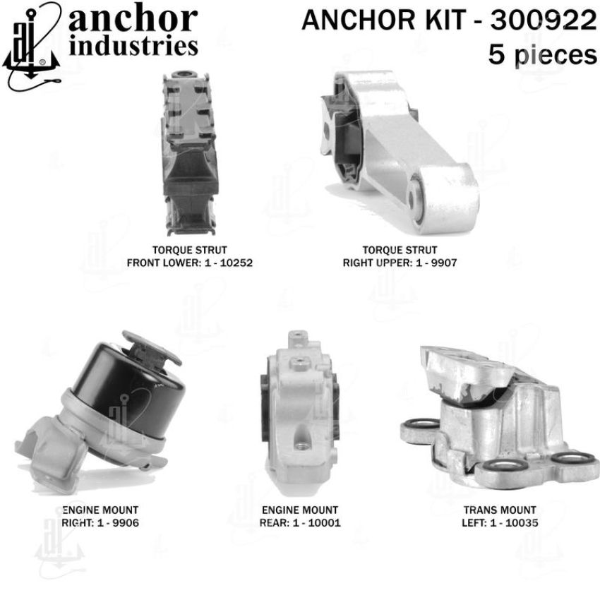 ANCHOR MOUNTS 300922 ENGINE MNT KIT