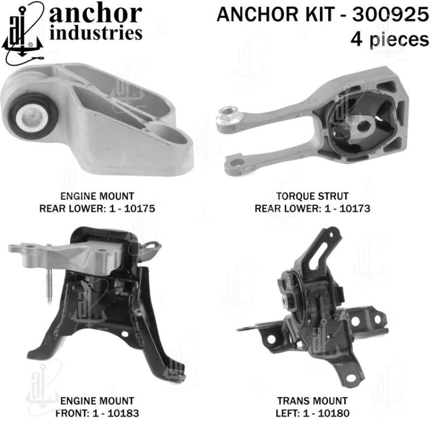 ANCHOR MOUNTS 300925 ENGINE MNT KIT