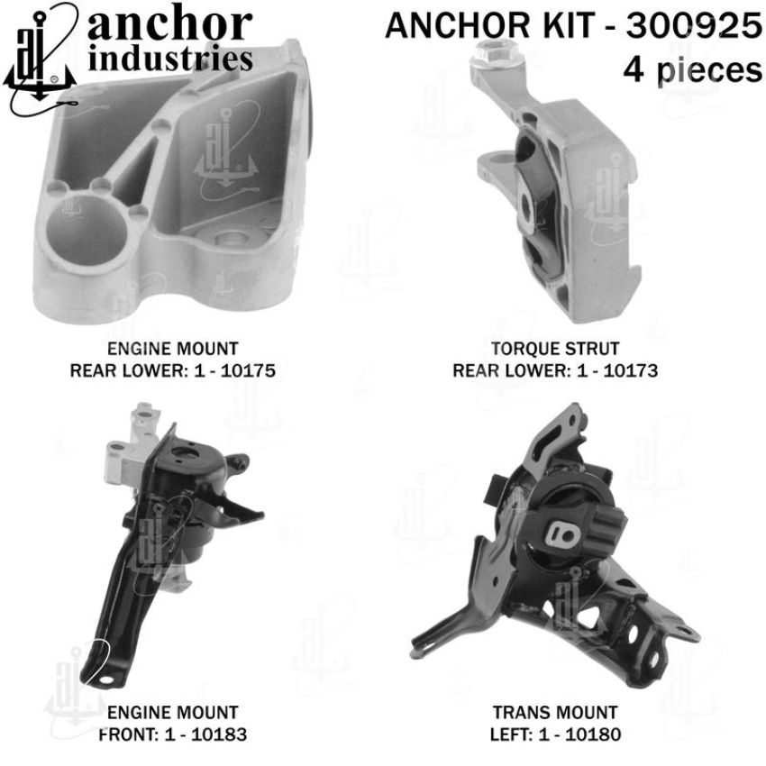 ANCHOR MOUNTS 300925 ENGINE MNT KIT