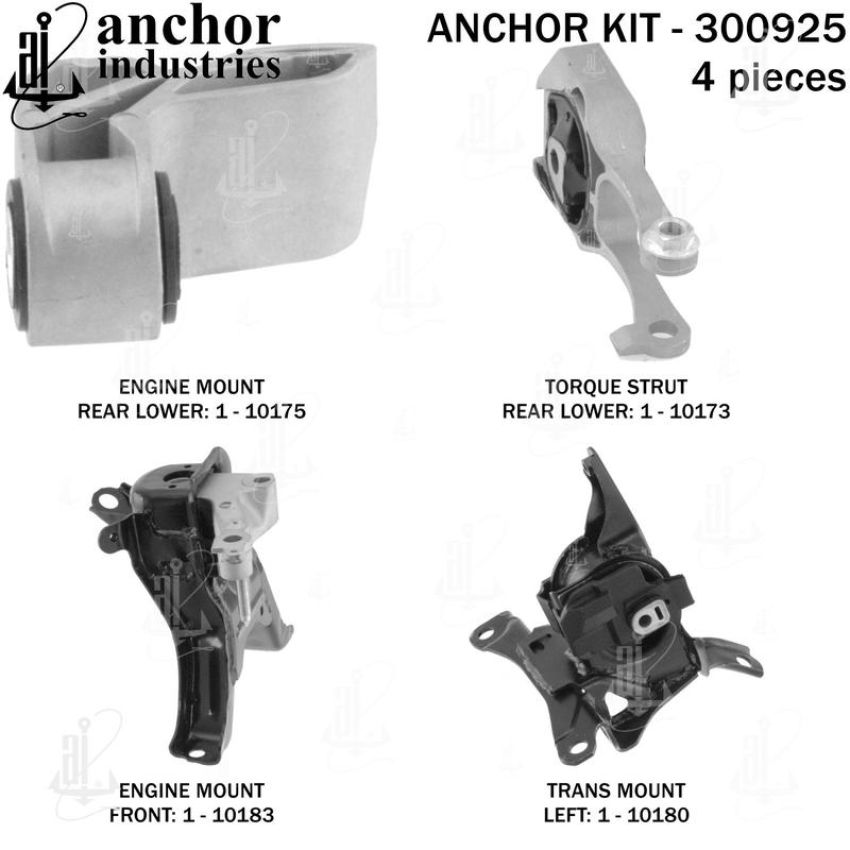 ANCHOR MOUNTS 300925 ENGINE MNT KIT