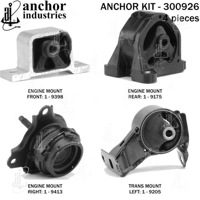 ANCHOR MOUNTS 300926 ENGINE MNT KIT