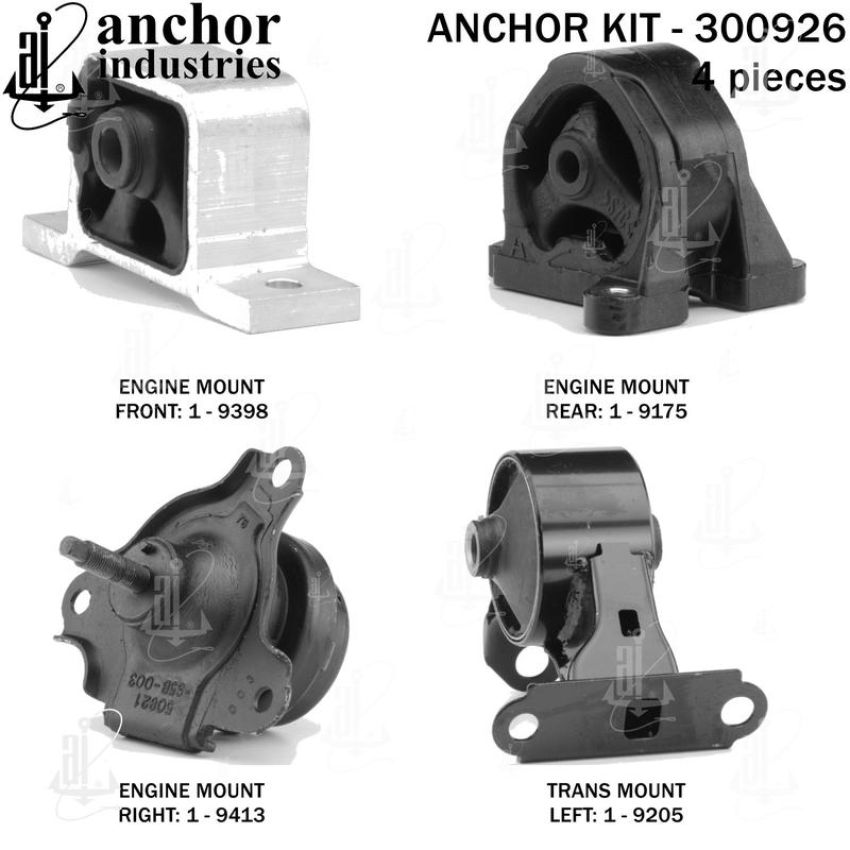 ANCHOR MOUNTS 300926 ENGINE MNT KIT