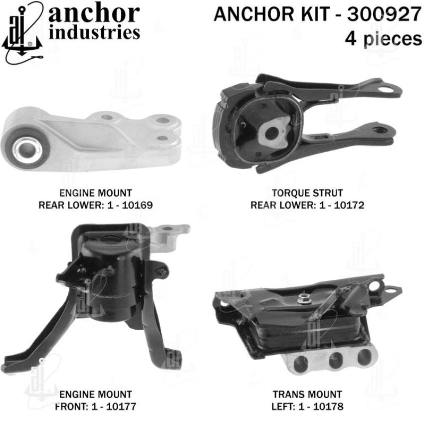 ANCHOR MOUNTS 300927 ENGINE MNT KIT