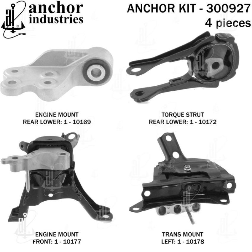 ANCHOR MOUNTS 300927 ENGINE MNT KIT
