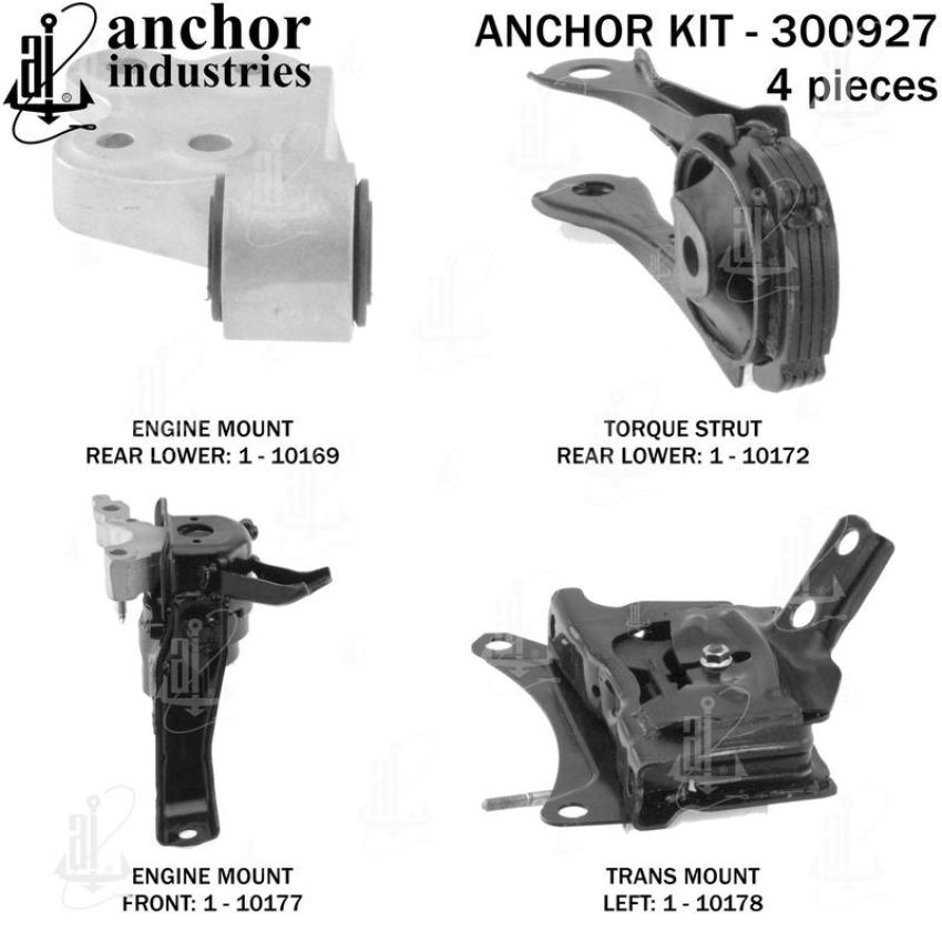 ANCHOR MOUNTS 300927 ENGINE MNT KIT