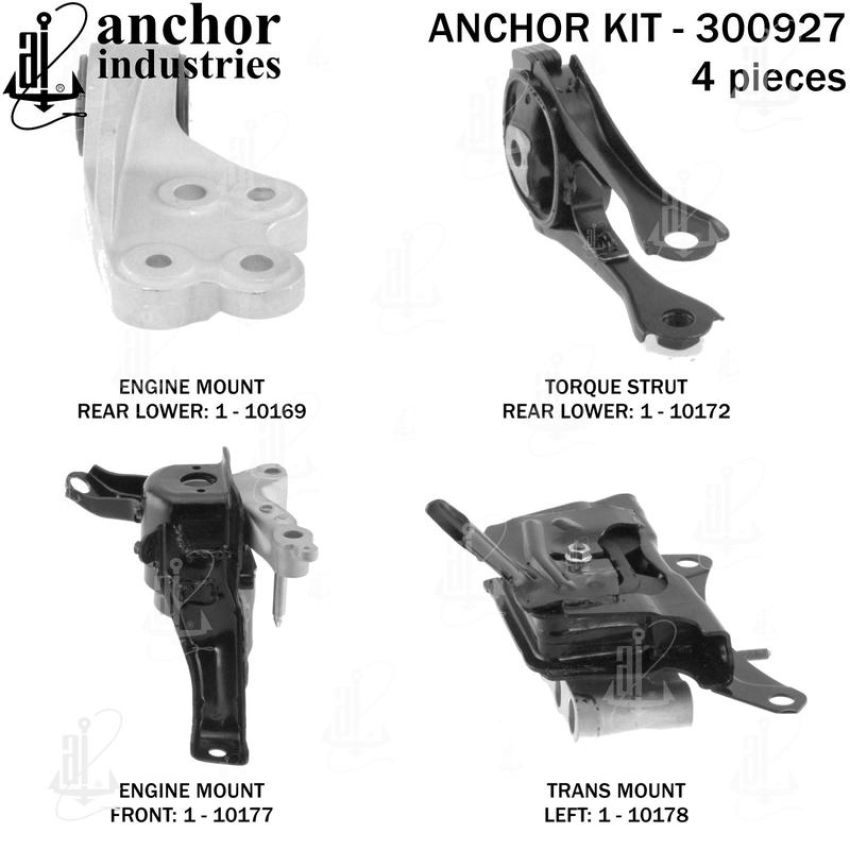 ANCHOR MOUNTS 300927 ENGINE MNT KIT