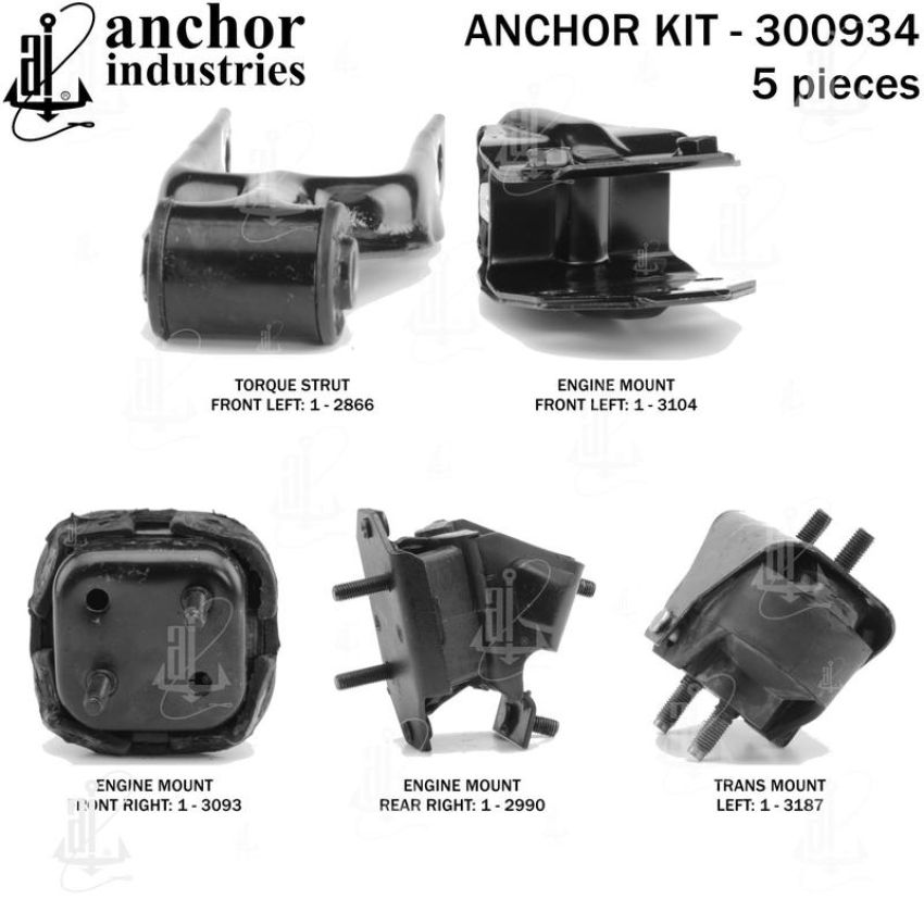 ANCHOR MOUNTS 300934 ENGINE MNT KIT