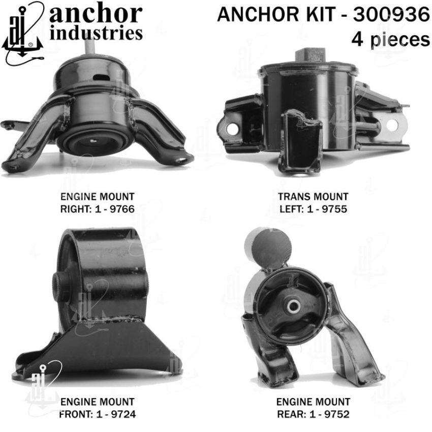 ANCHOR MOUNTS 300936 ENGINE MNT KIT
