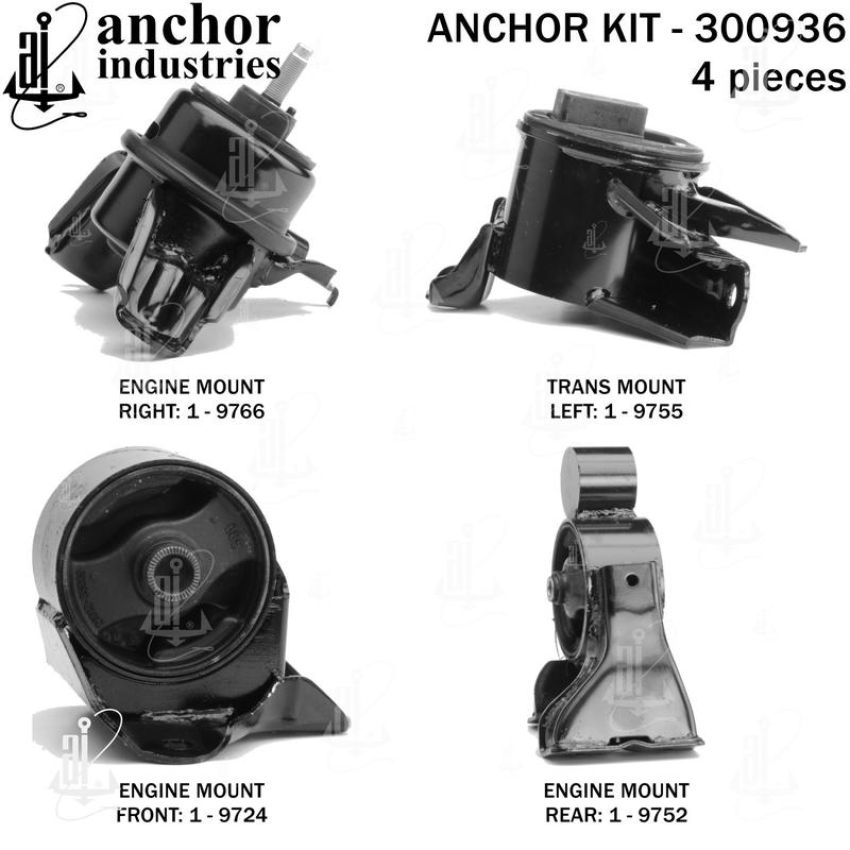 ANCHOR MOUNTS 300936 ENGINE MNT KIT