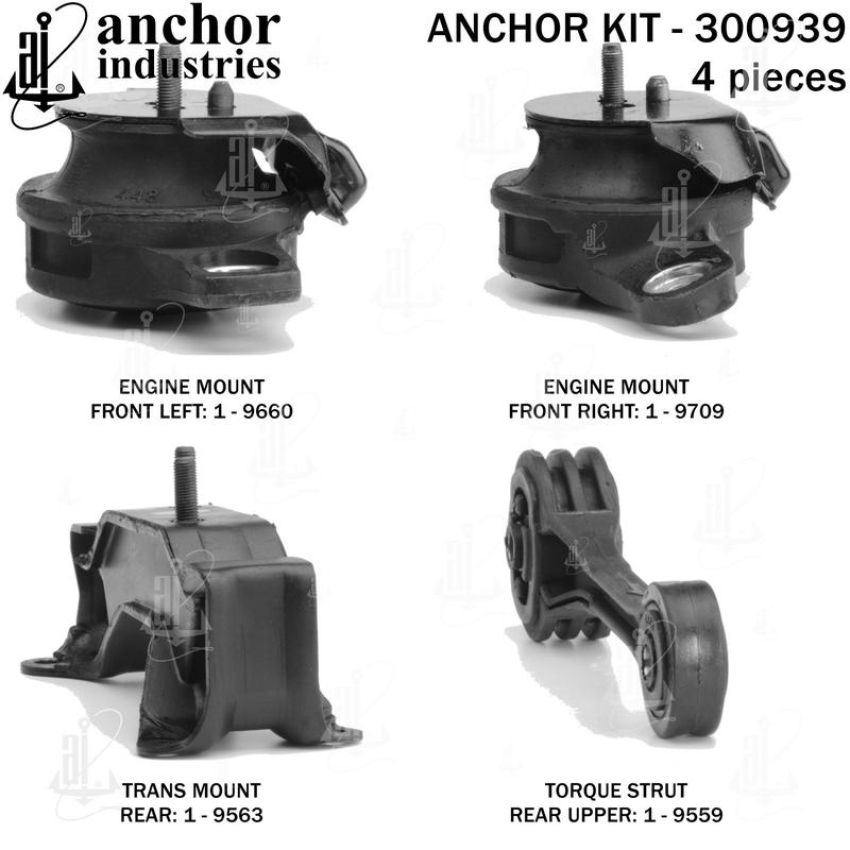 ANCHOR MOUNTS 300939 ENGINE MNT KIT