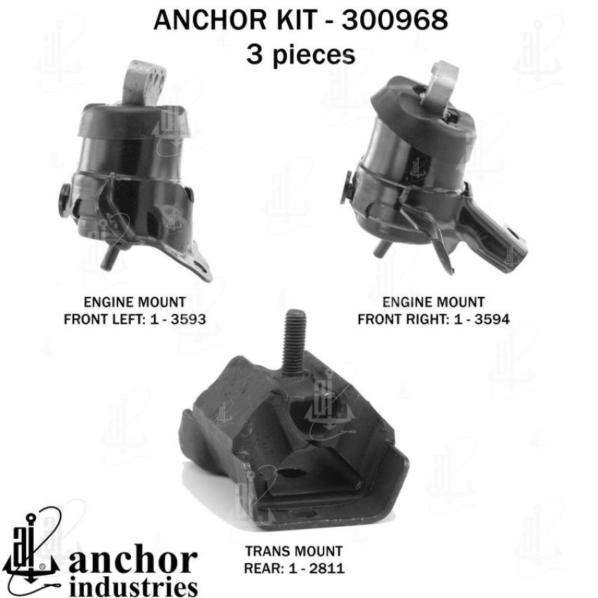 ANCHOR MOUNTS 300968 ENGINE MNT KIT