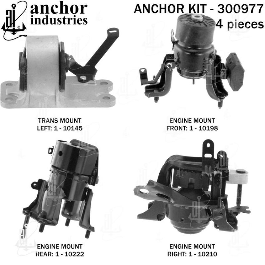 ANCHOR MOUNTS 300977 ENGINE MNT KIT
