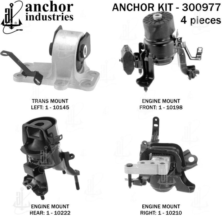 ANCHOR MOUNTS 300977 ENGINE MNT KIT
