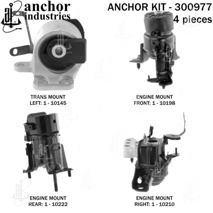ANCHOR MOUNTS 300977 ENGINE MNT KIT