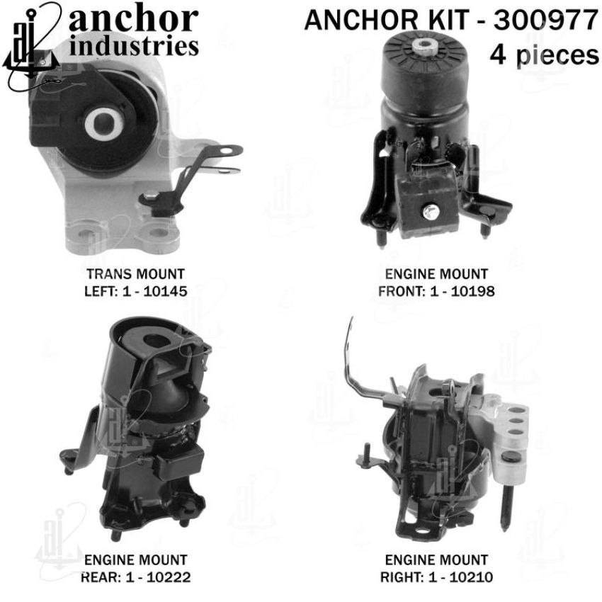ANCHOR MOUNTS 300977 ENGINE MNT KIT