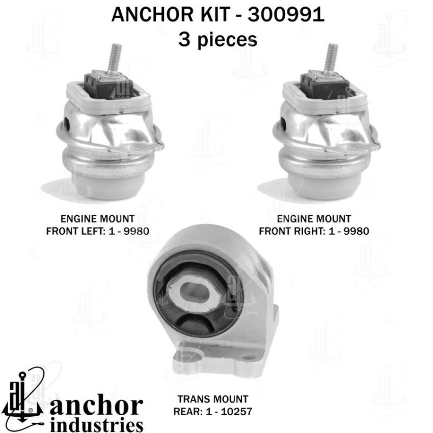 ANCHOR MOUNTS 300991 ENGINE MNT KIT