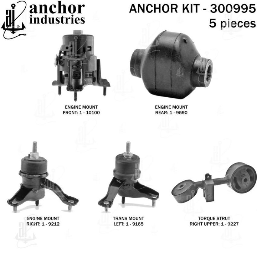 ANCHOR MOUNTS 300995 ENGINE MNT KIT