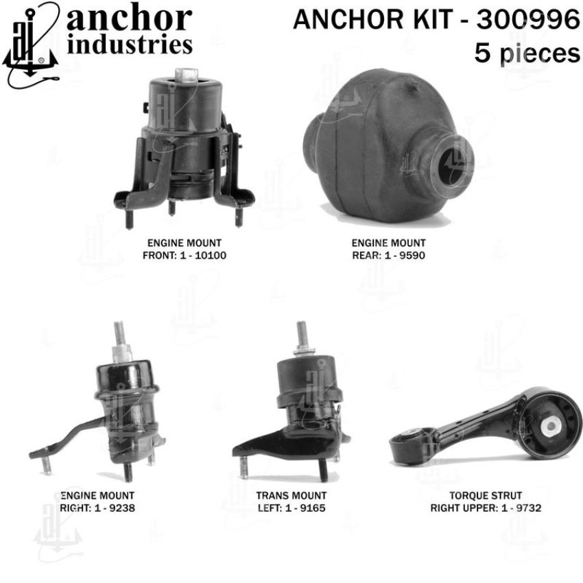 ANCHOR MOUNTS 300996 ENGINE MNT KIT