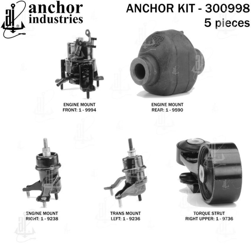 ANCHOR MOUNTS 300998 ENGINE MNT KIT