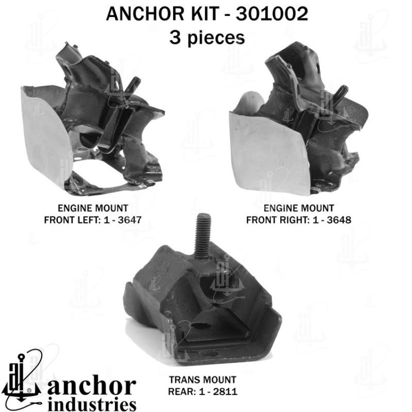 ANCHOR MOUNTS 301002 ENGINE MNT KIT