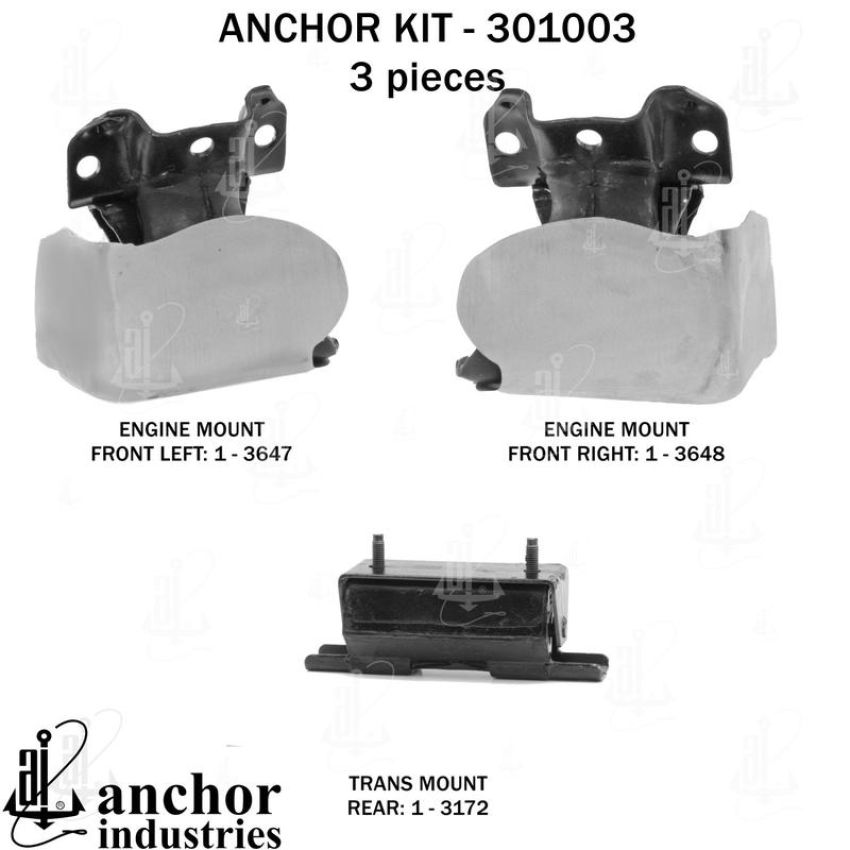 ANCHOR MOUNTS 301003 ENGINE MNT KIT