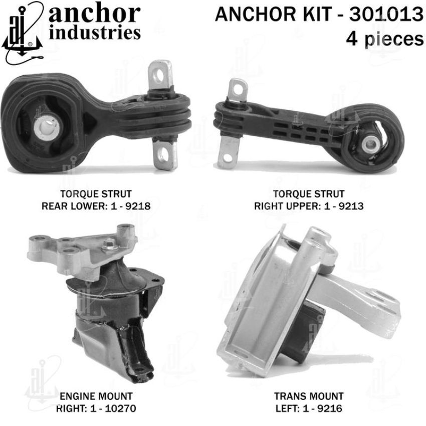 ANCHOR MOUNTS 301013 ENGINE MNT KIT